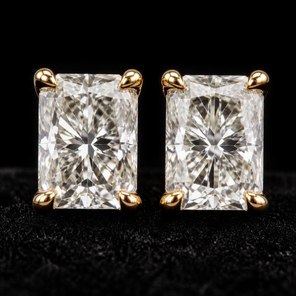 Astral Radiant Stud Earrings — studio hero view