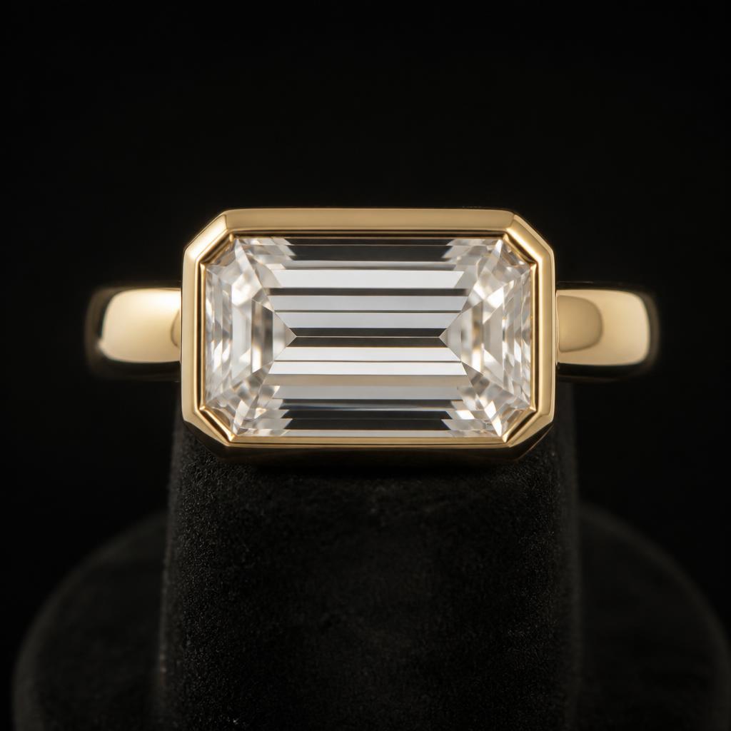 Arc Emerald East-West Bezel — studio hero view