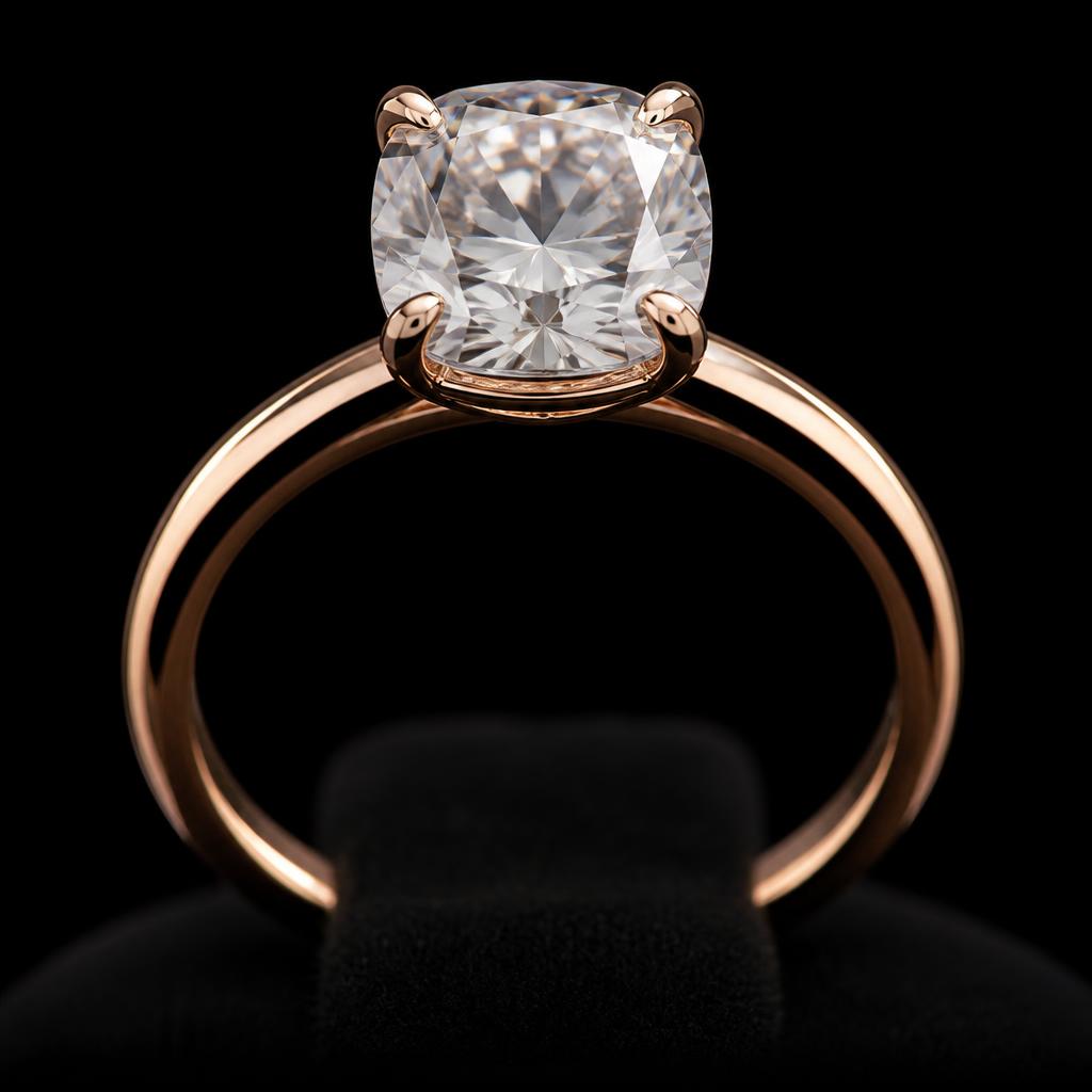 Élan Cushion Solitaire — studio hero view