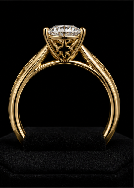 Polaris — Compass Round North-Star Solitaire — Profile