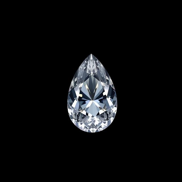 Pear lab-grown diamond