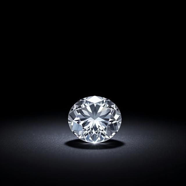 Round brilliant lab-grown diamond