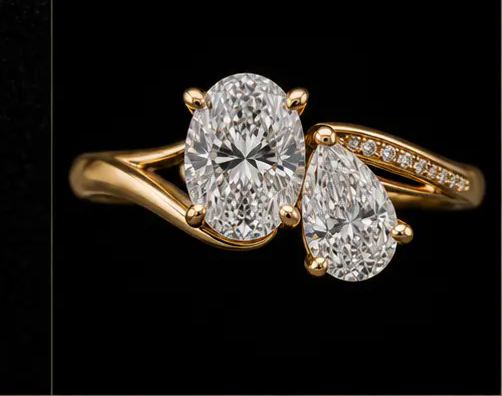 Andromeda — Oval & Pear Orbit Toi et Moi — Top