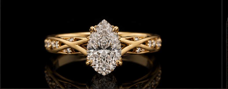Lyra — Pear Hidden Halo Meteor Band — Top