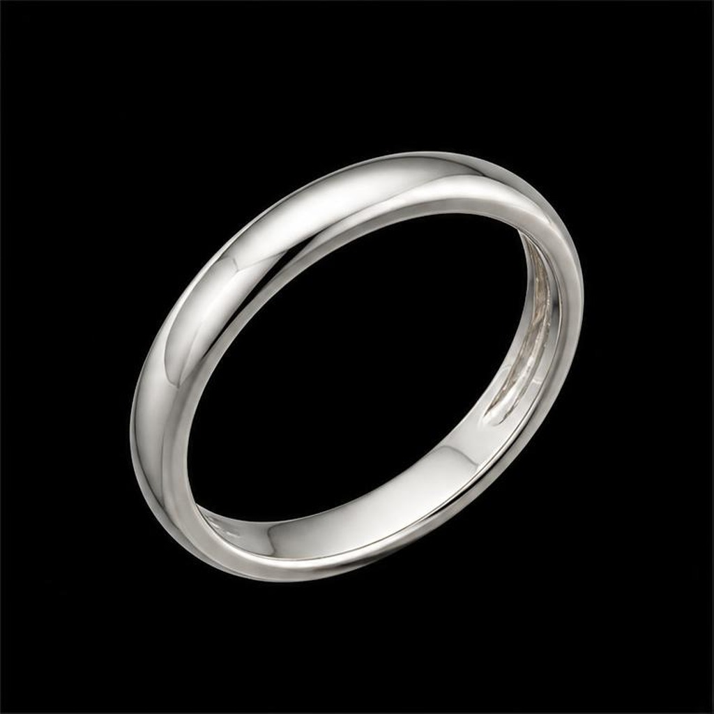 Meridian Slim Wedding Band — studio view