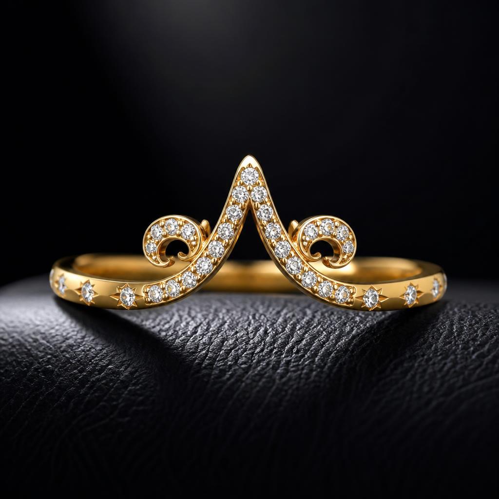 Aries Star Sign Wedding ring — product render