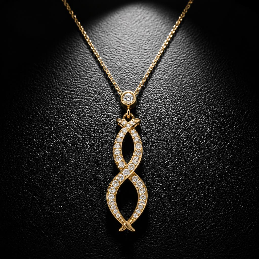 Gemini Star Sign Necklace — product render