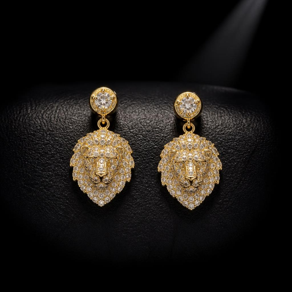 Leo Star Sign Earrings — product render