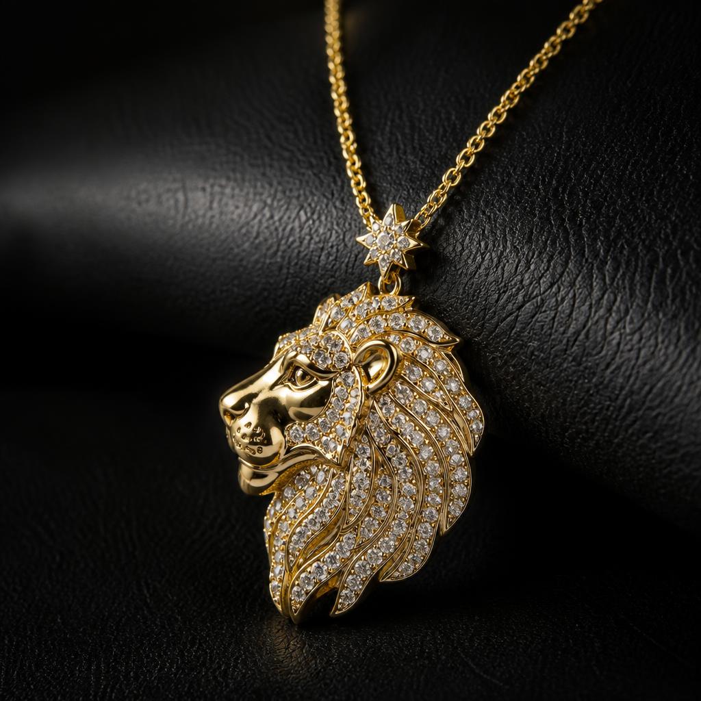 Leo Star Sign Necklace — product render