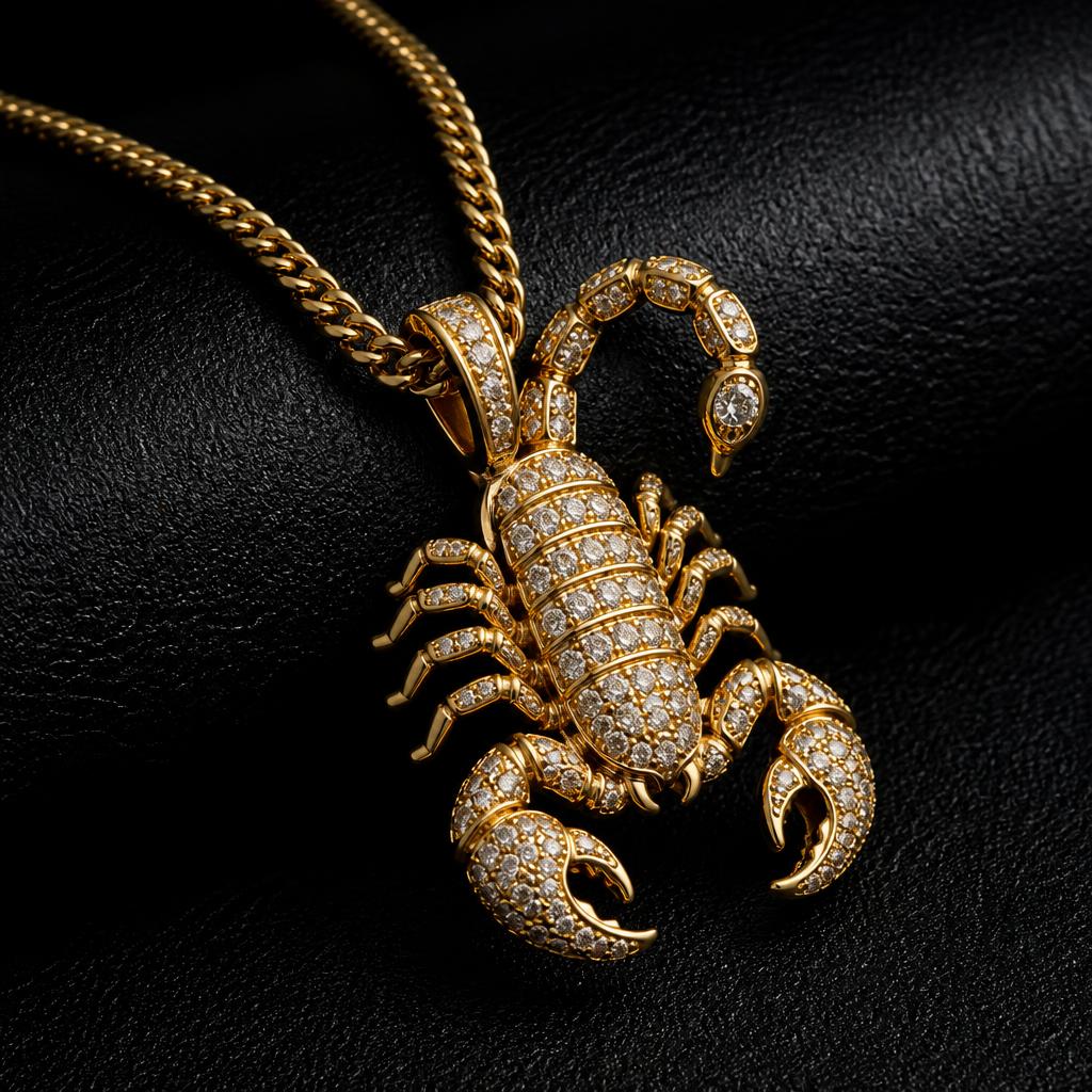 Scorpio Star Sign Men's chain — product render