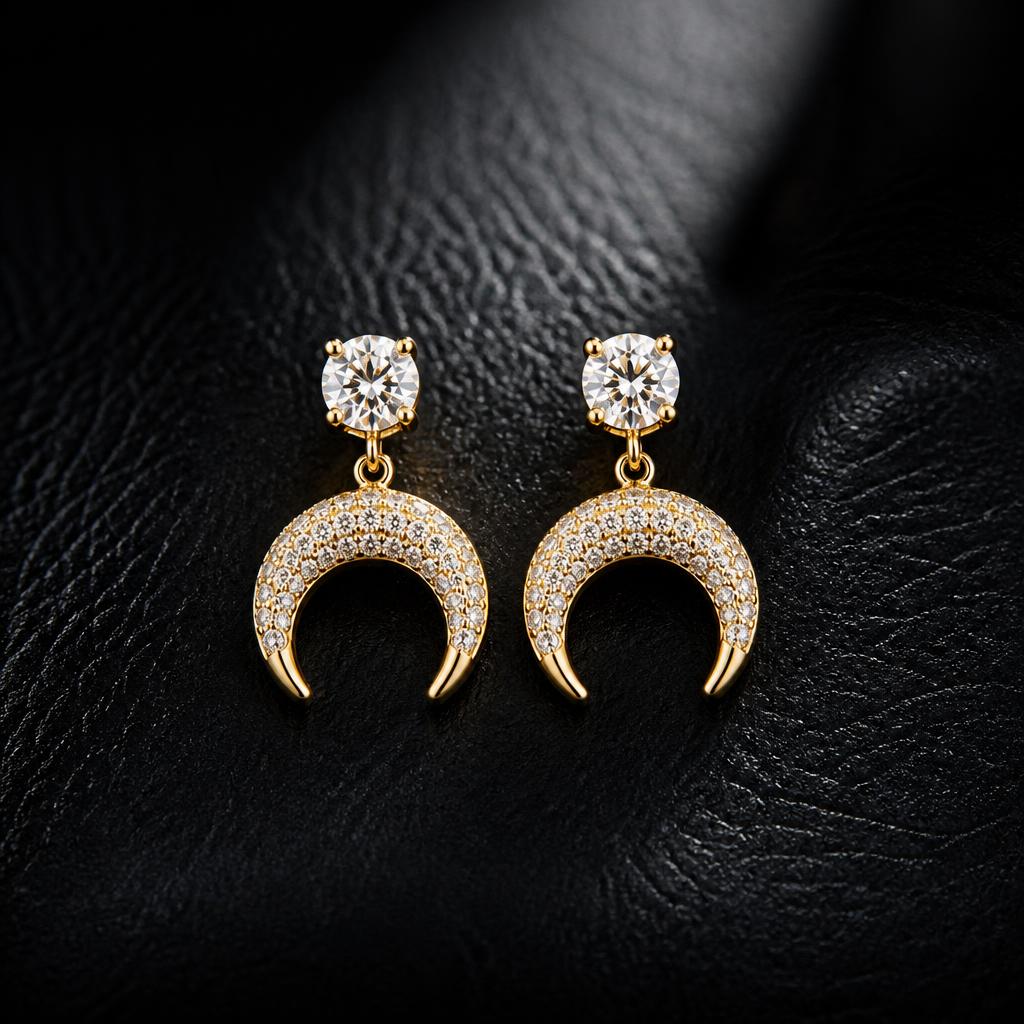 Taurus Star Sign Earrings — product render