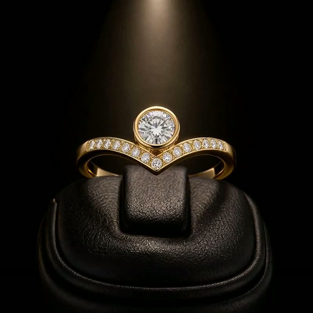 Taurus Star Sign Engagement ring — rotating 360 view