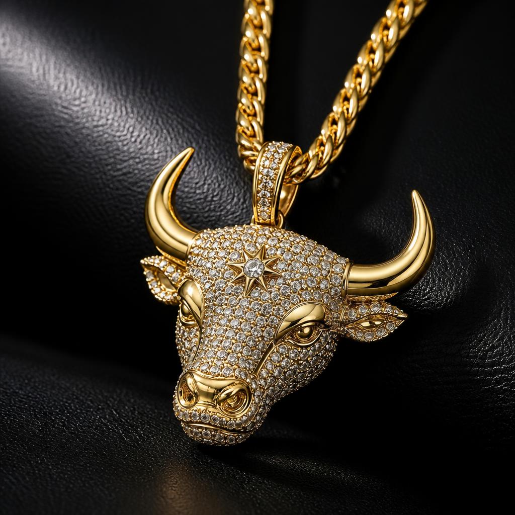 Taurus Star Sign Men's chain — product render