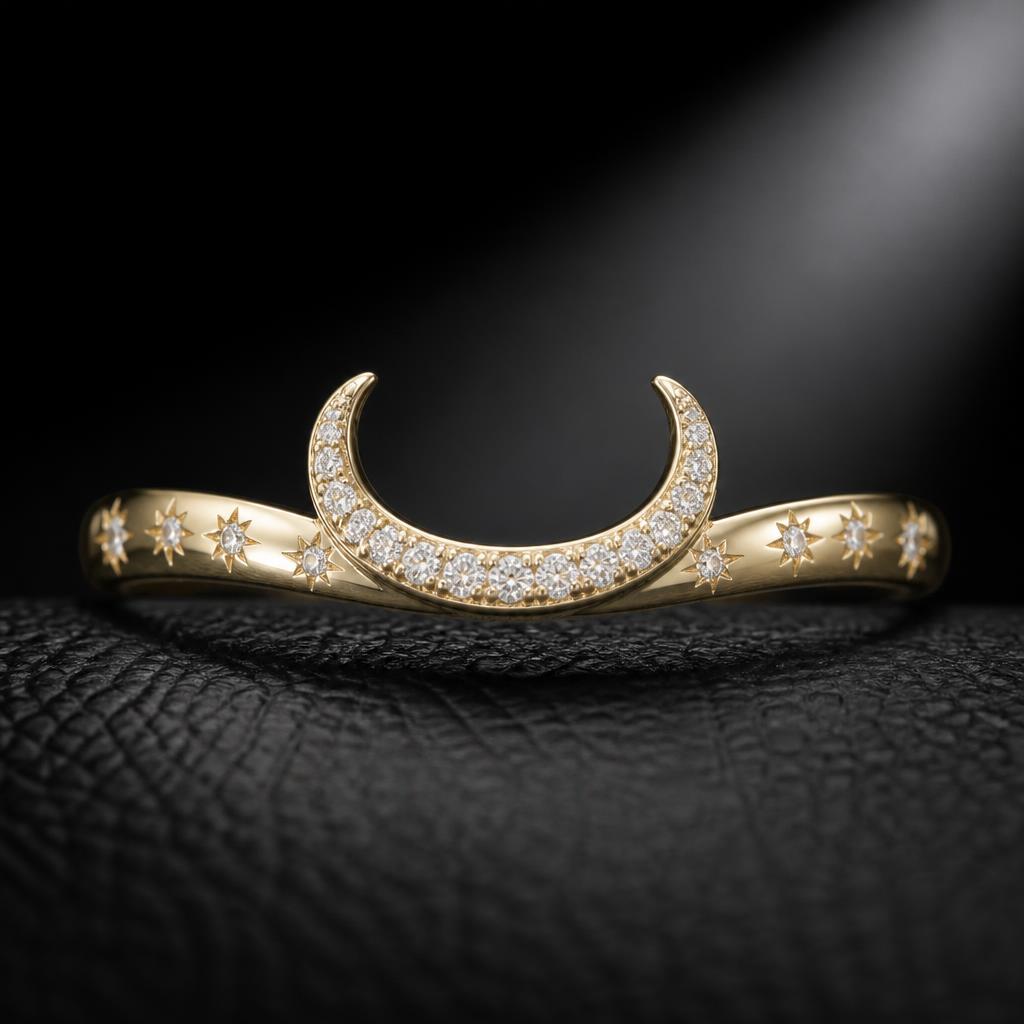 Taurus Star Sign Wedding ring — product render