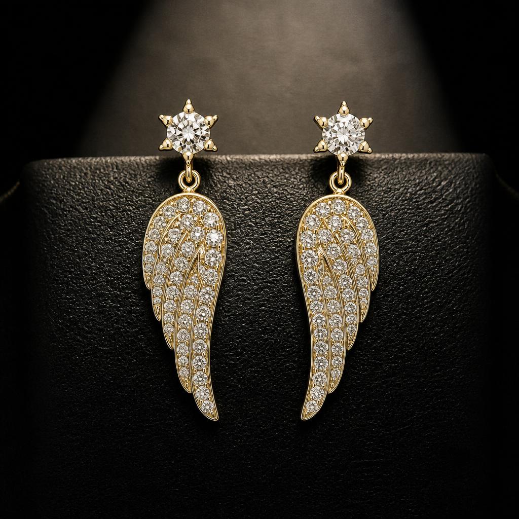 Virgo Star Sign Earrings — product render