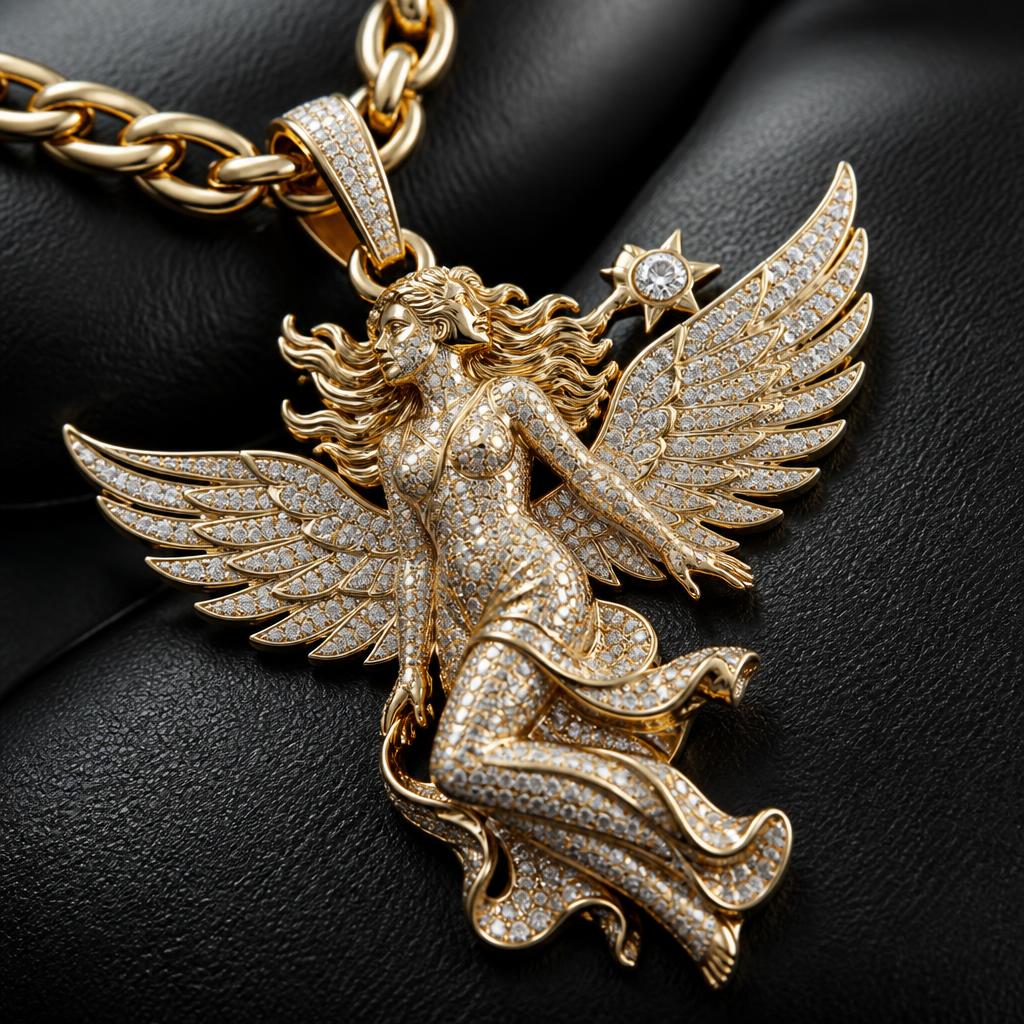 Virgo Star Sign Men's chain — product render